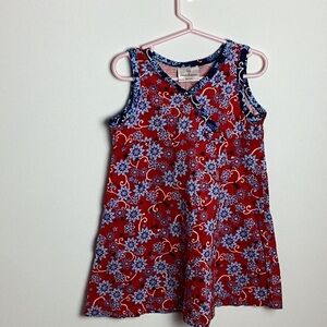 Hanna Anderson size 4T red,blue, and white dress